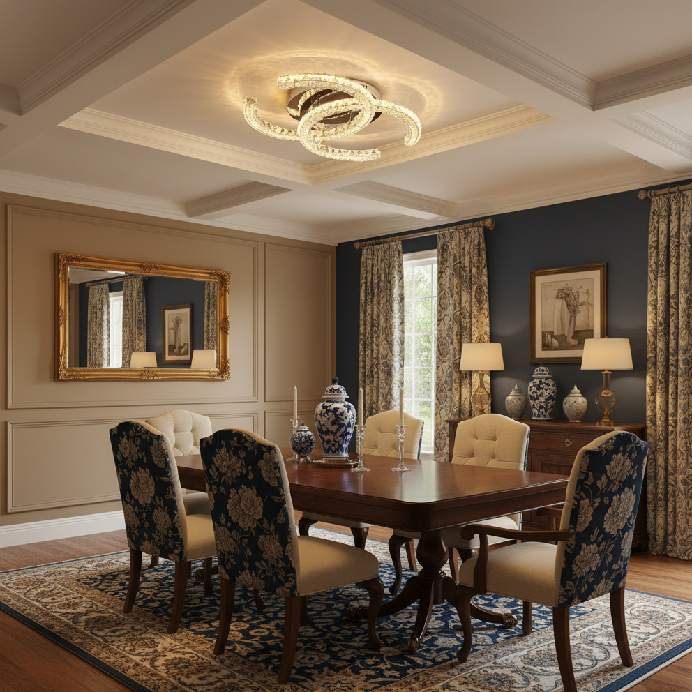 Crystal Ceiling Light