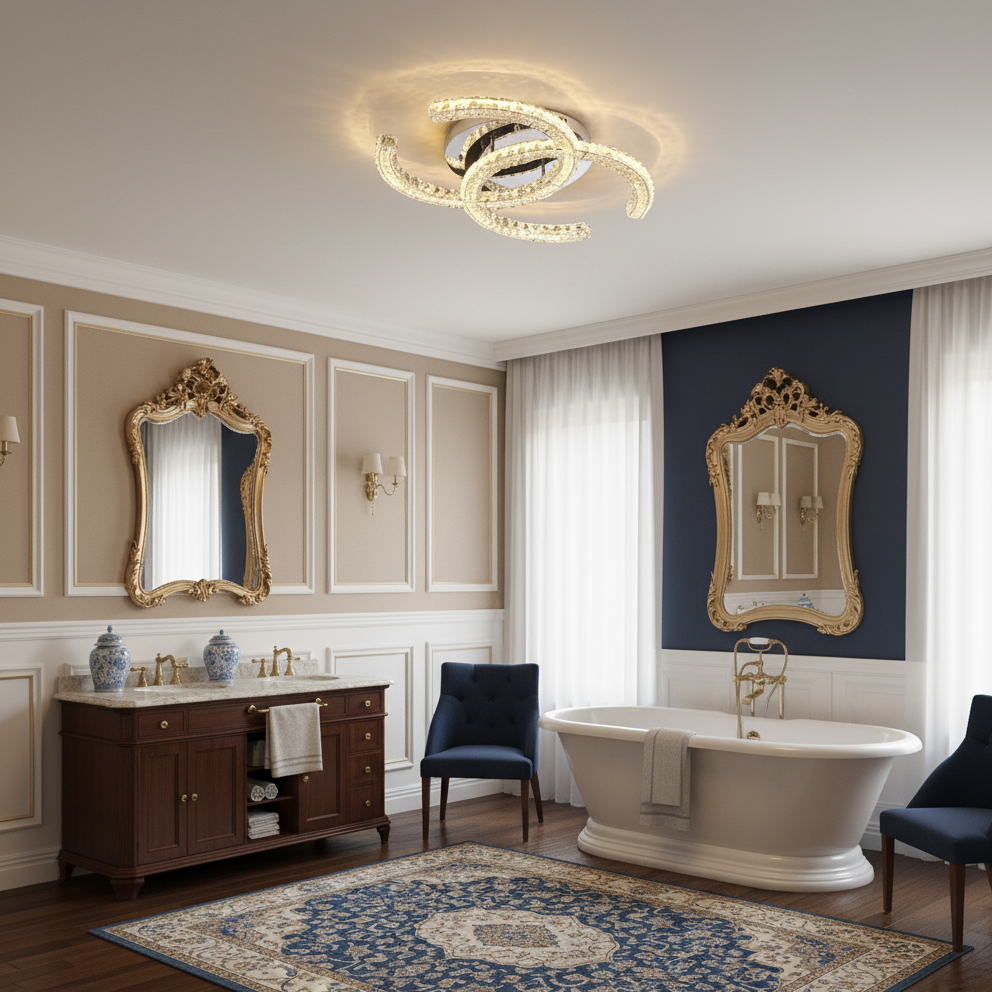 Crystal Ceiling Light