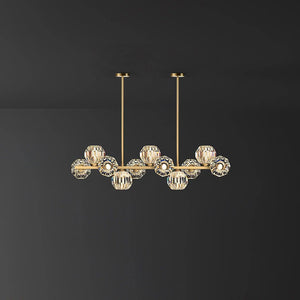 Crystal Glass Ball Chandelier
