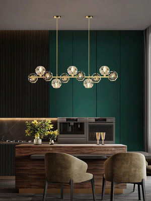 Crystal Glass Ball Chandelier