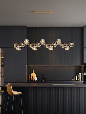 Crystal Glass Ball Chandelier