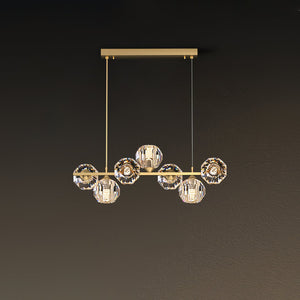 Crystal Glass Ball Chandelier