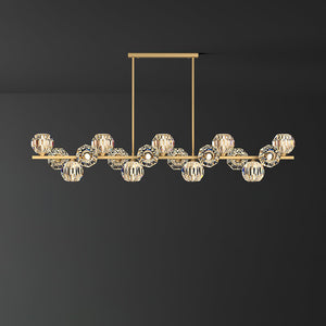 Crystal Glass Ball Chandelier