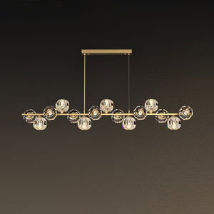 Crystal Glass Ball Chandelier