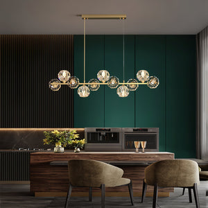 Crystal Glass Ball Chandelier