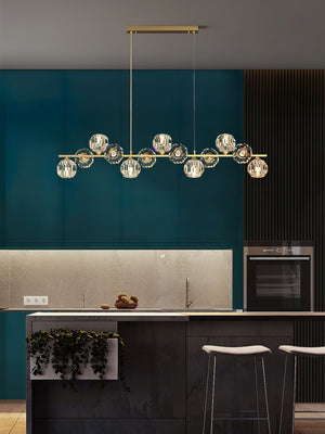 Crystal Glass Ball Chandelier