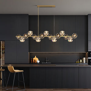 Crystal Glass Ball Chandelier