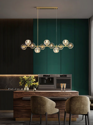 Crystal Glass Ball Chandelier