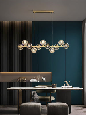 Crystal Glass Ball Chandelier