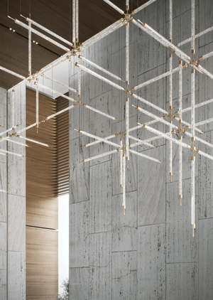 Crystal Grid Customize Chandelier