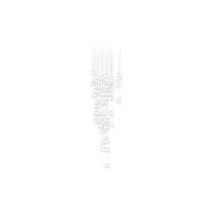Crystal Pixels Customize Chandelier