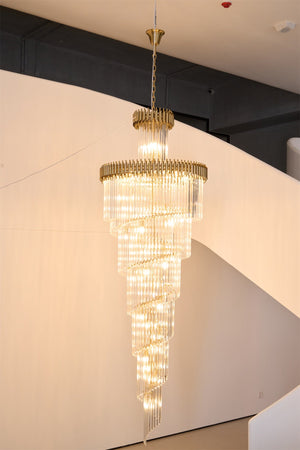 Crystal Spiral Chandelier