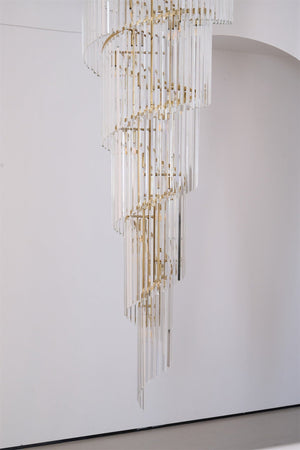 Crystal Spiral Chandelier