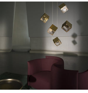 Cubic Luster Cascade Chandelier