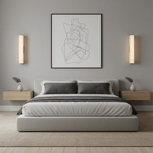 Cuboid Alabaster Wall Light