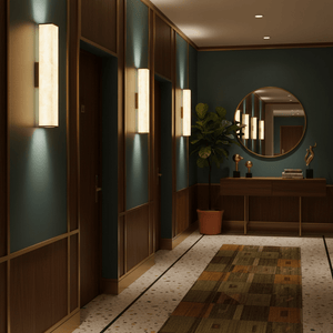 Cuboid Alabaster Wall Light