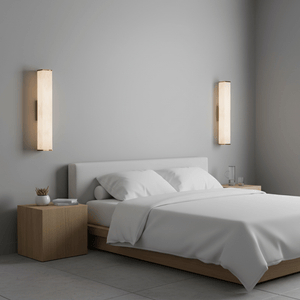 Cuboid Alabaster Wall Light