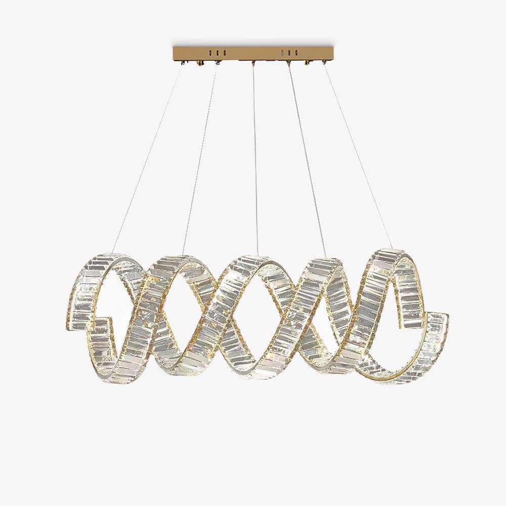 Lampadario LED curvo