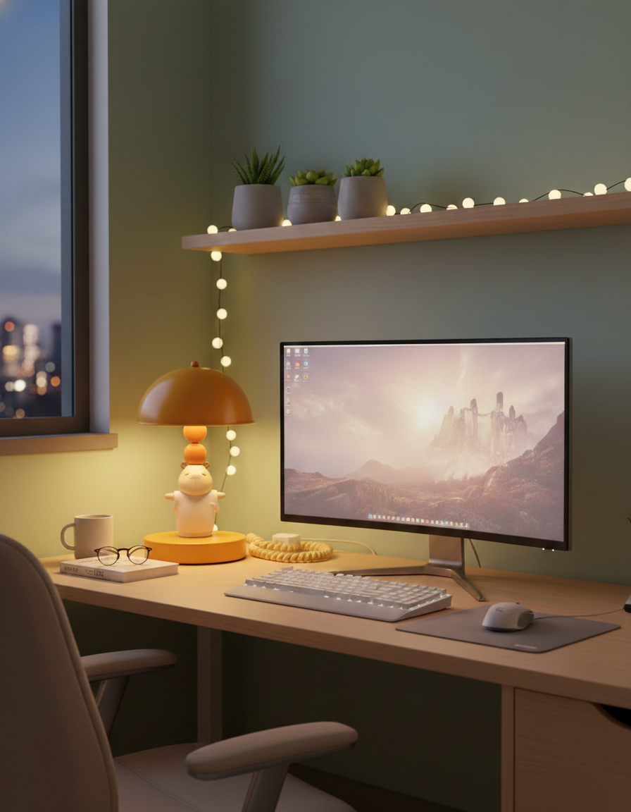 Cute Capibara Table Lamp