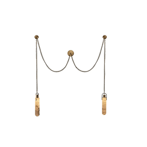 Cylindrical Cluster Alabaster Chandelier