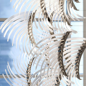 The Bird Feather Wings LED Chandelier | Custom Size & Made-to-Order Lighting for Luxury Homes & Commercial Spaces