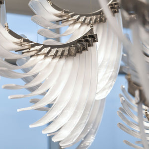 The Bird Feather Wings LED Chandelier | Custom Size & Made-to-Order Lighting for Luxury Homes & Commercial Spaces
