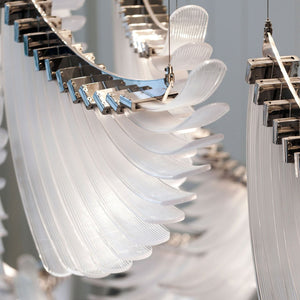 The Bird Feather Wings LED Chandelier | Custom Size & Made-to-Order Lighting for Luxury Homes & Commercial Spaces