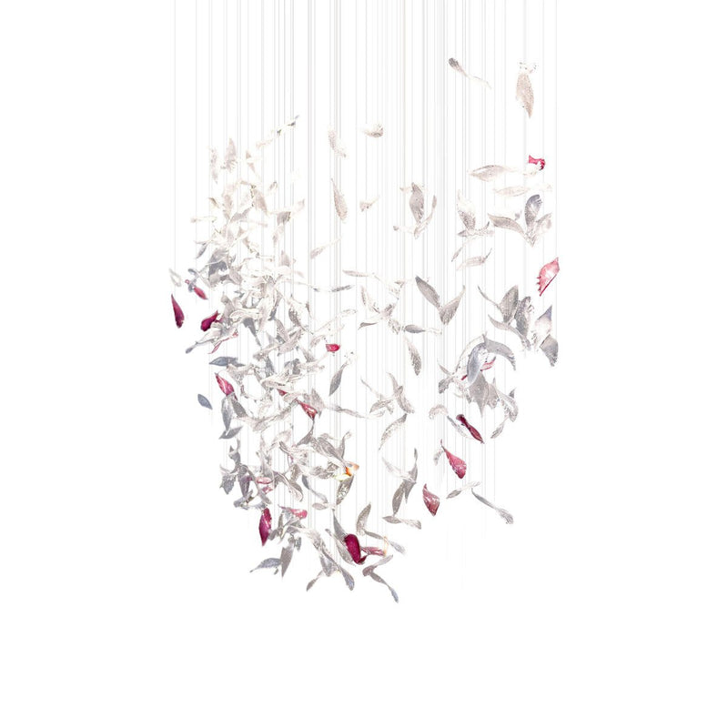 Flying Glass Feather Chandelier – detail 17