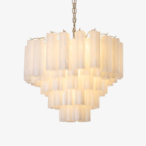 Frosted Glass Cascade Chandelier