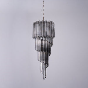 Lucente Noir Spiral Chandelier