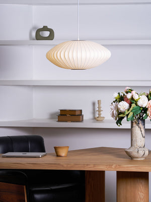 Bubble Mulberry Silk Pendant Lamp