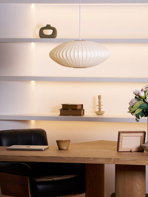 Bubble Mulberry Silk Pendant Lamp