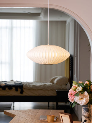 Bubble Mulberry Silk Pendant Lamp