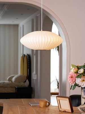 Bubble Mulberry Silk Pendant Lamp