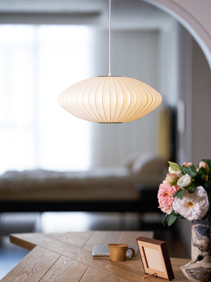 Bubble Mulberry Silk Pendant Lamp