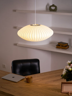 Bubble Mulberry Silk Pendant Lamp