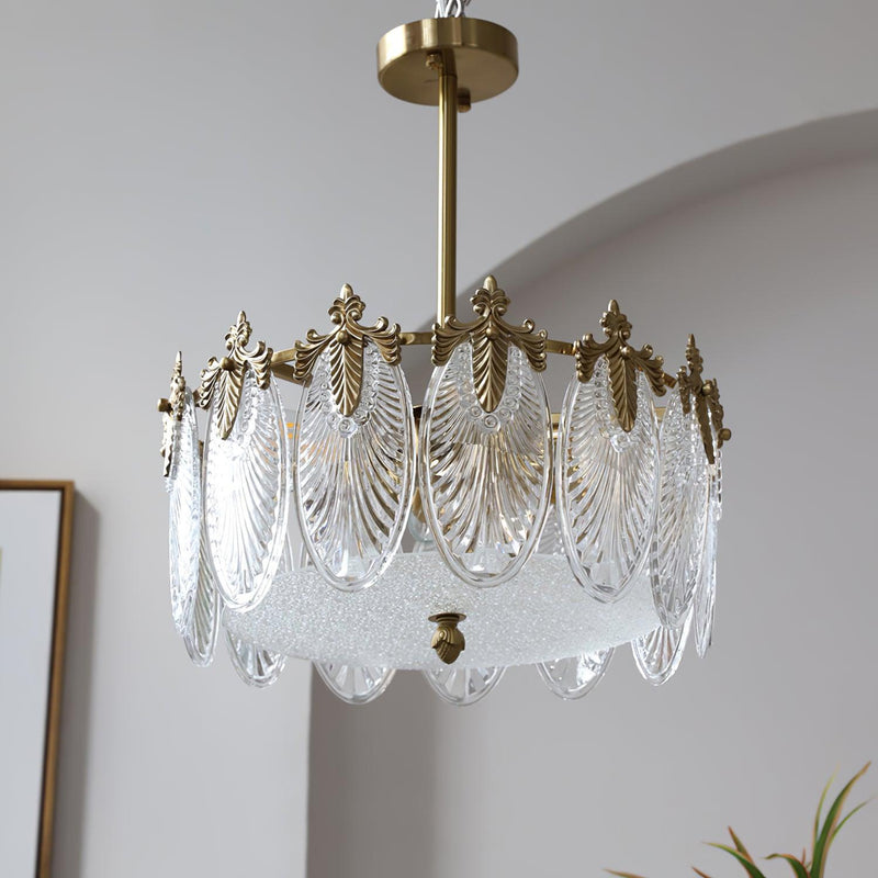 Decorative Pattern Glass Round Chandelier – detail 24