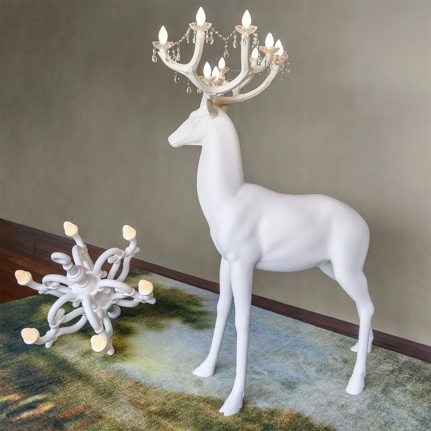 Deer Sculpture Floor Lamp
