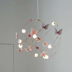 Flutter Orbit Butterfly Chandelier