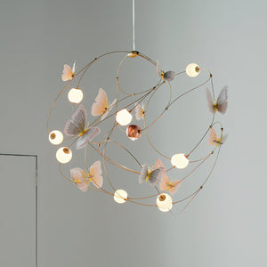 Flutter Orbit Butterfly Chandelier