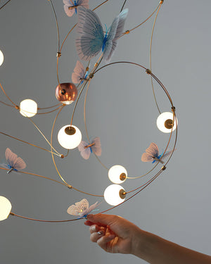 Flutter Orbit Butterfly Chandelier