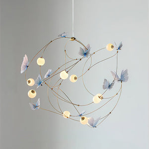 Flutter Orbit Butterfly Chandelier