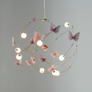 Flutter Orbit Butterfly Chandelier