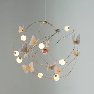 Flutter Orbit Butterfly Chandelier
