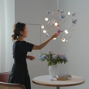 Flutter Orbit Butterfly Chandelier