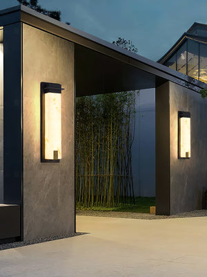 Delaney Alabaster Outdoor Wall Light