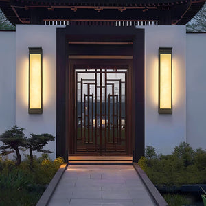 Delaney Alabaster Outdoor Wall Light