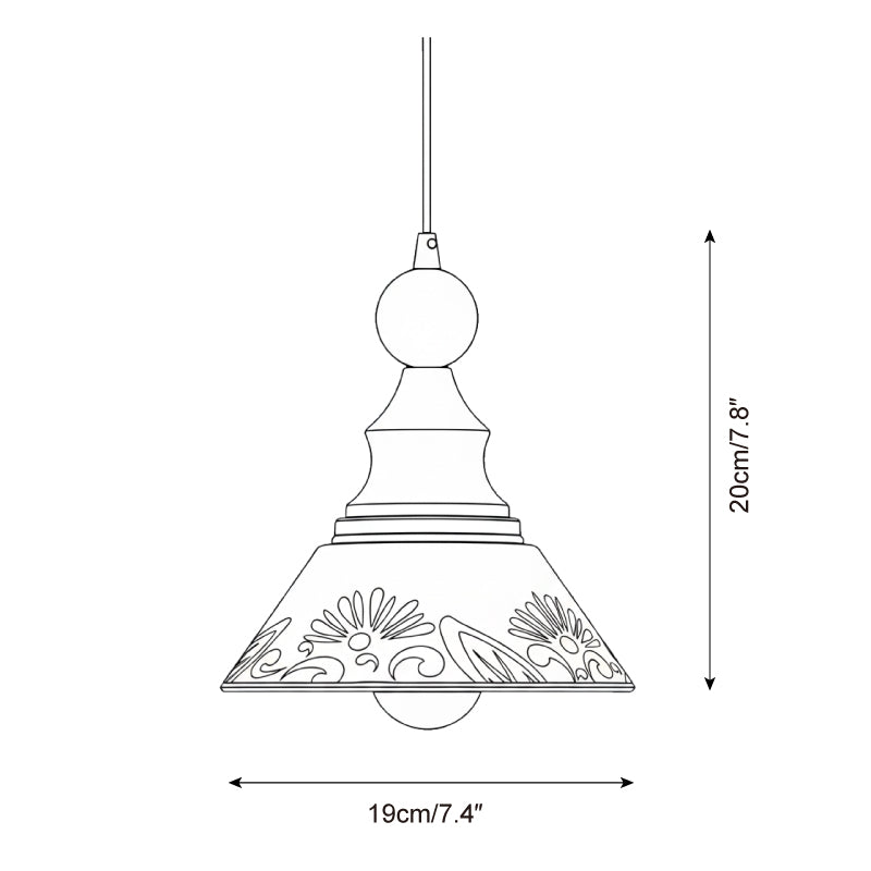 Delft Garden Pendant Lamp