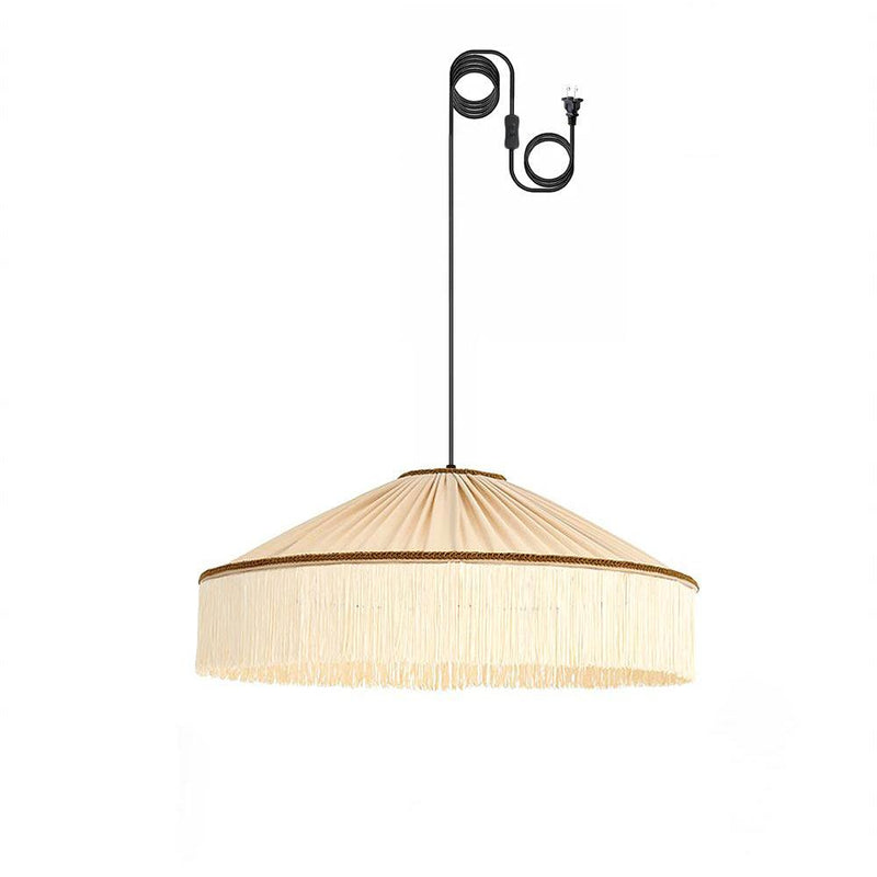 Diosa Fabric Plug In Pendant Lamp – detail 5