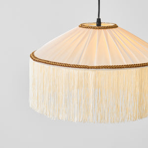 Diosa Stoff-Pendelleuchte mit Stecker
